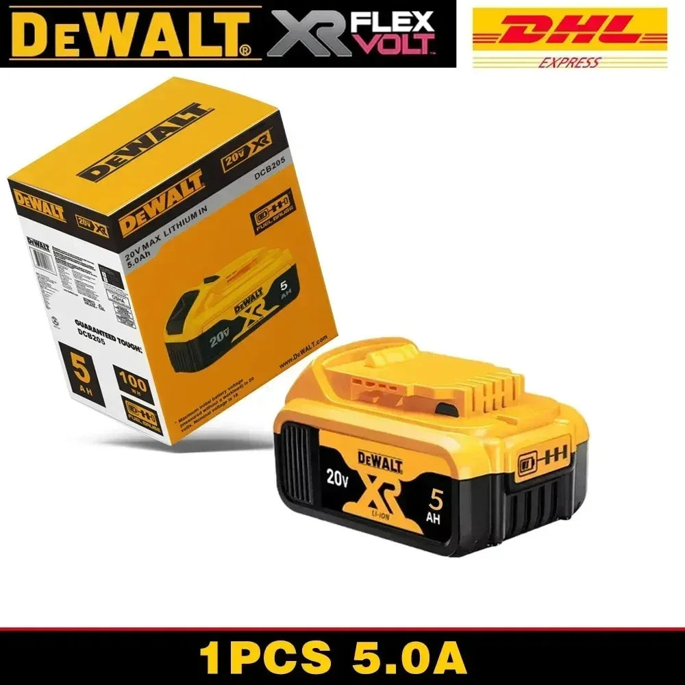 100% Original DeWALT 20V/60V 9.0Ah Power Tool Battery DCB206 DCB205 DCB200 DCF887 DCG405 DCD791 DCF922 DCF850 DCD805 Tool Batter