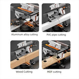 Electric Compound Saw 10 Inch Table Saw Miter Cutting Boundary Aluminum Machine 45° Woodworking Dual Purpose All-in-One Machine