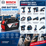 Bosch 18V 6.0Ah Lightweight Compact Genuine Battery for DIY Home Repair Fits BAT609G BAT610G GSR18V-LI Tools