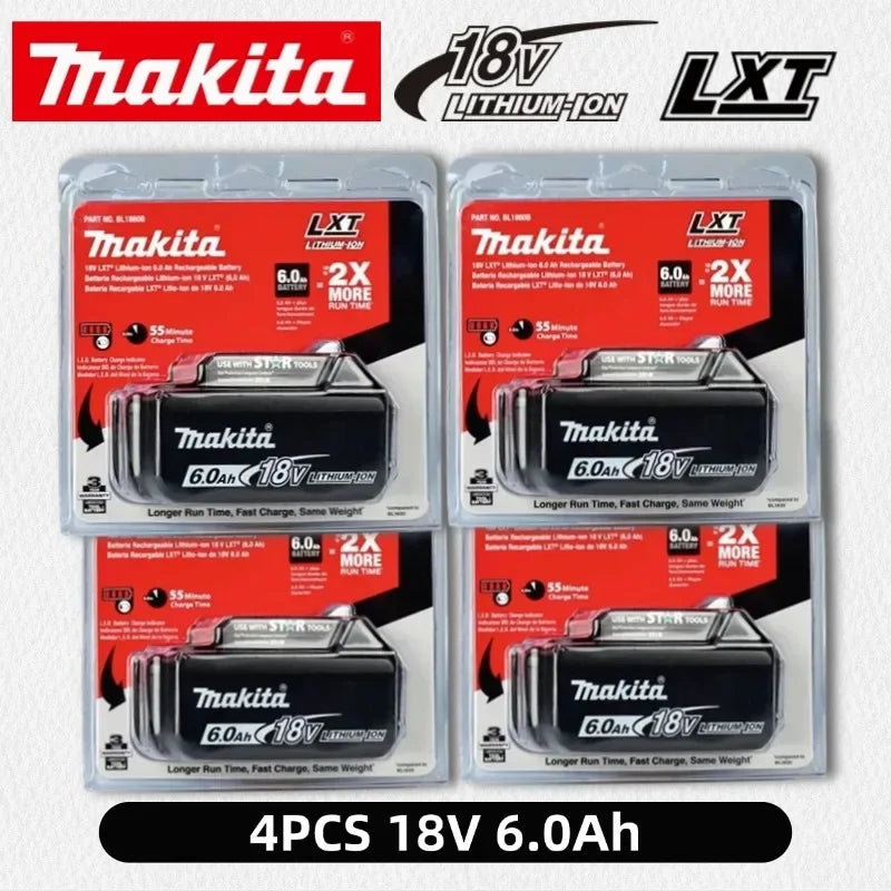 Genuine 6AH Makita BL1860 6ah Battery Power Tools Li-ion Replacement LXT BL1850 BL1840 for 18V Screwdriver with BMS 18v Battery