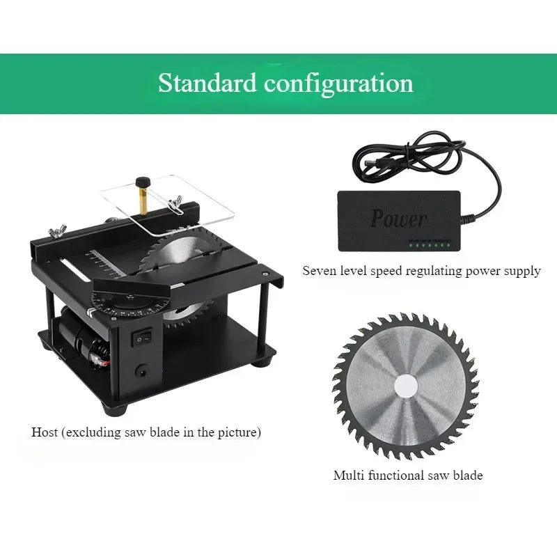 Micro Small Table Saw DIY Woodworking Jade Electric Saw Table Grinder Precision Model Saw Multifunctional Small Cutting