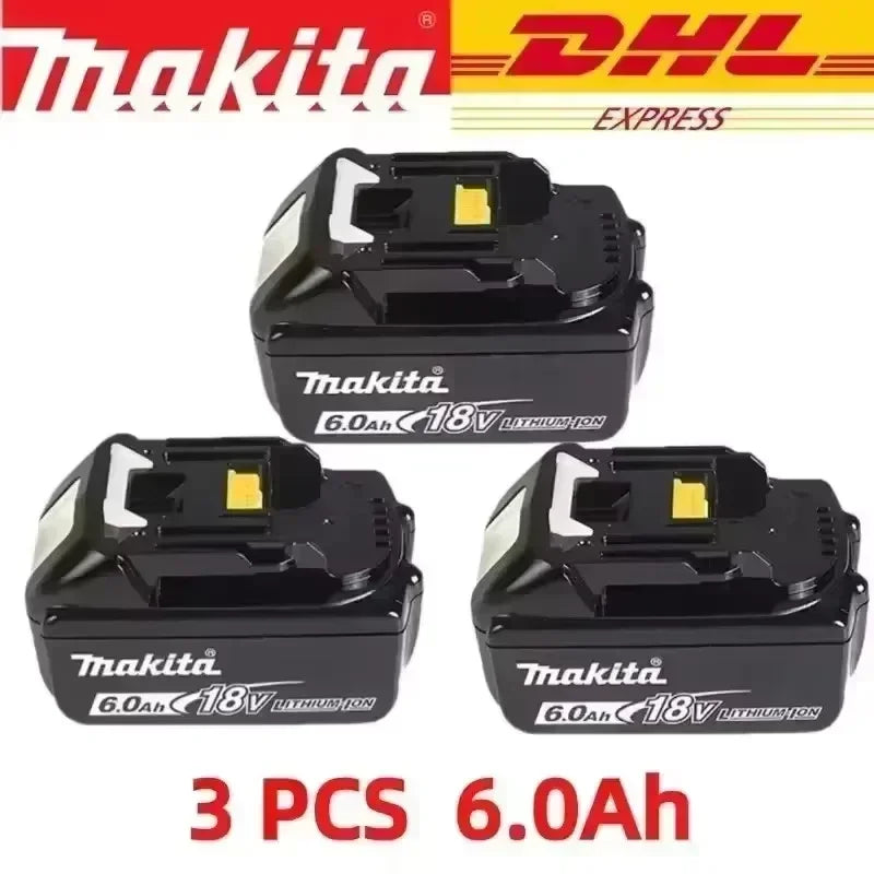 Makita Original Lithium Ion Rechargeable Battery 18V 6000mAh 18v Replacement Batteries BL1860 BL1830 BL1850 BL1860B. .