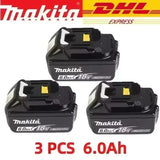 Makita Original Lithium Ion Rechargeable Battery 18V 6000mAh 18v Replacement Batteries BL1860 BL1830 BL1850 BL1860B. .