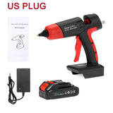 21V Hot Melt Glue Gun Cordless Rechargeable Li-ion Battery Copper Nozzle Home Hot Air Gun DIY Repair Tool For Makita 18V Battery