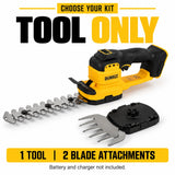 DEWALT DCMHT520N 18V Cordless Hedge Trimmer & Grass Shear, 2-in-1 Garden Care Tool with Interchangeable Blades, Bare Tool Only