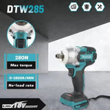 Makita DTW285 High Torque 18V Wireless Impact Wrench Brushless Gear For Machinery Installation And Daily Home Repair Work