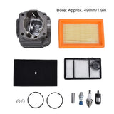 Durable Grey Cylinder Piston Kit Large Bore Metal Cylinder Kit Easy to Install Compact Piston Kit for Stihl TS400