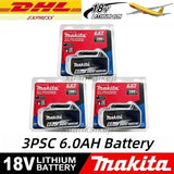 6Ah 100% Original Makita 18V Battery BL1860B Rechargeable Lithium-Ion Battery for Makita 18V Power Tools Replace the Battery.