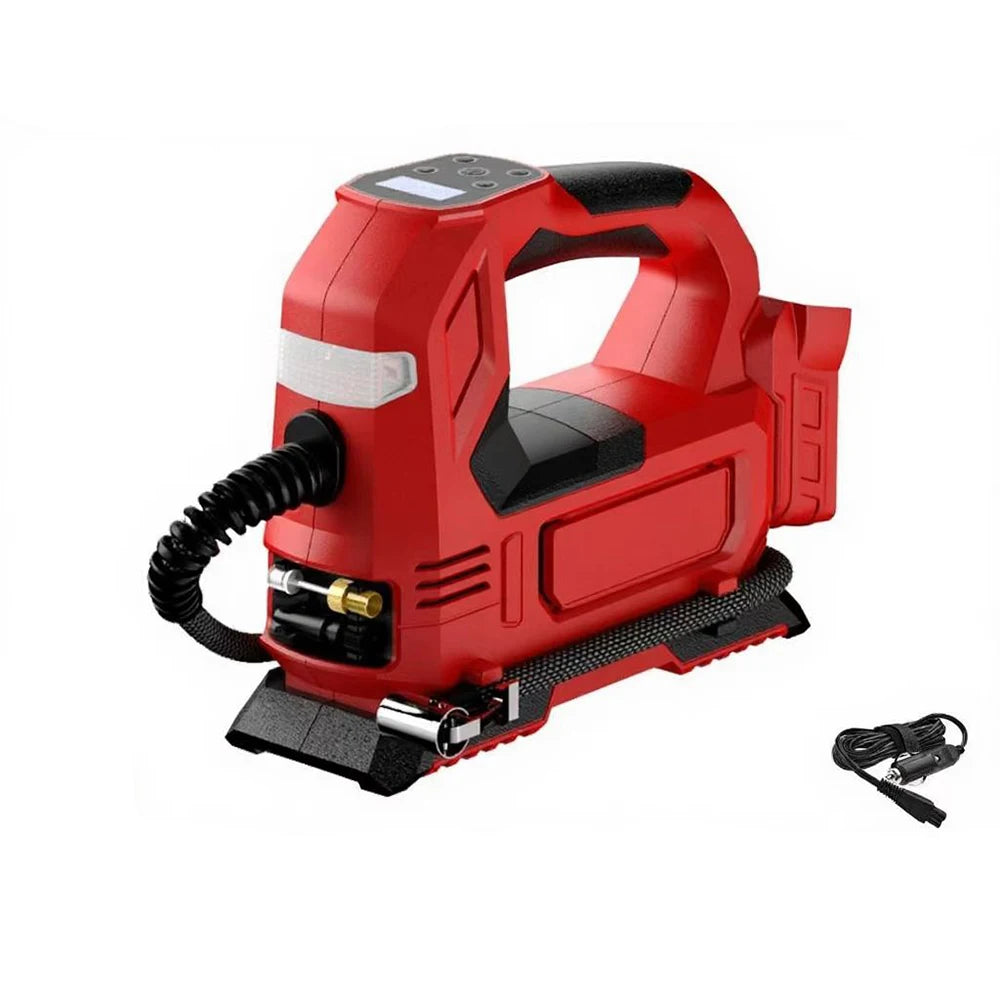 Electric Air Pump Powered Inflator Cordless Car Tire Air Compressor Inflatable Pump Fit Makita/Dewalt/Milwaukee 18V No Battery