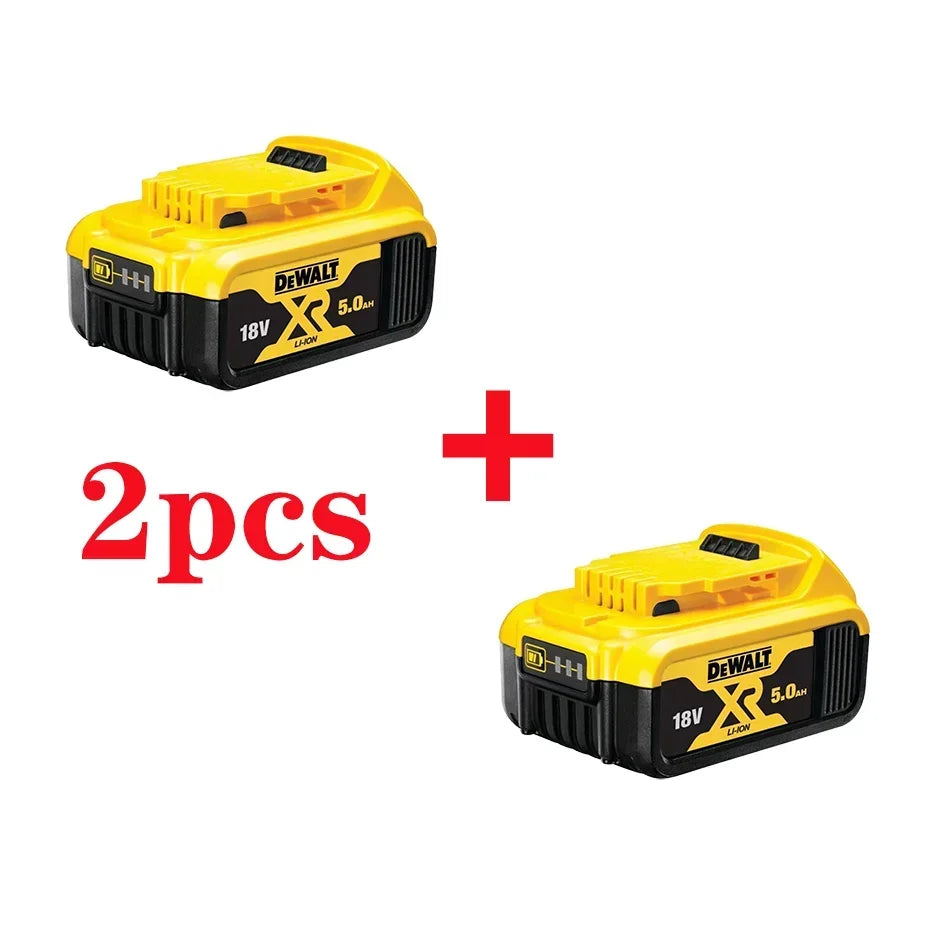 Dewalt 20V Battery 5AH 6AH 18V5.0AH Rechargeable Lithium Ion Battery, Dewalt DCB200 Power Tool Replacement Battery