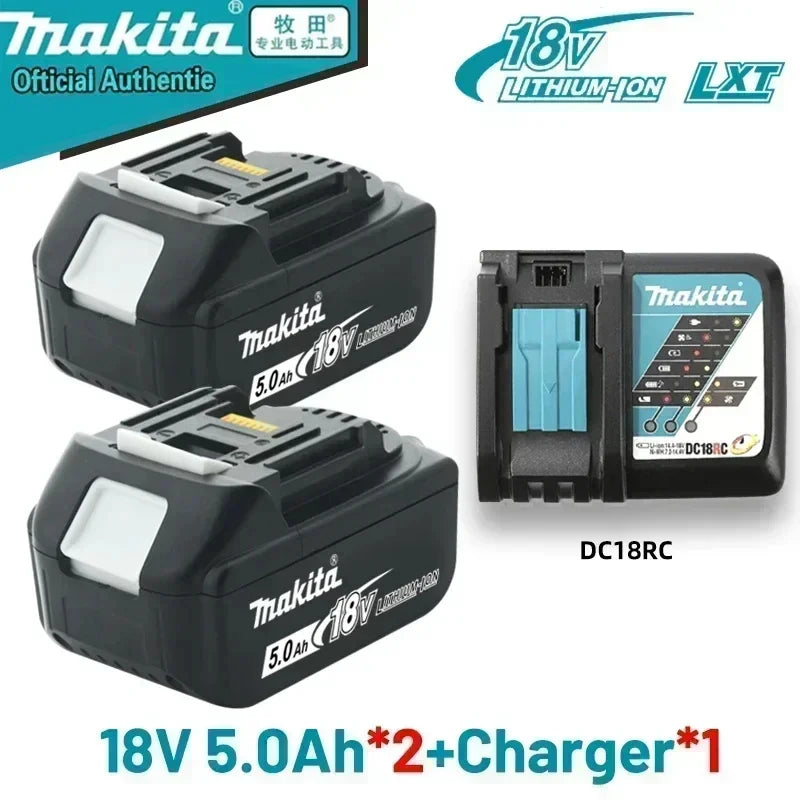 Original Makita 18V Rechargeable Battery 5Ah/6Ah/9.0Ah, Compatible with Makita 18V Power Tools BL1830, BL1840, BL1850, BL1860B