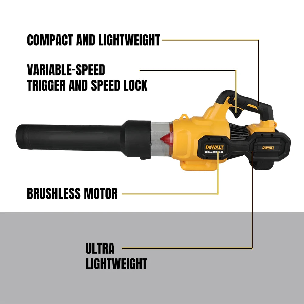 Durable DEWALT DCMBL612 60V Brushless Leaf Blower Lock‑Switch Stepless Speed Yard Lawn Patio Heavy‑Duty Cleaning Power tools