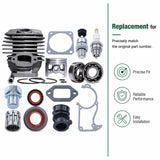 48mm Cylinder Piston Kit For Stihl MS360 036 Pro 034 Super MS340 Spark Plug Bearing Gasket Oil Seal Intake Manifold Rebuild Kit
