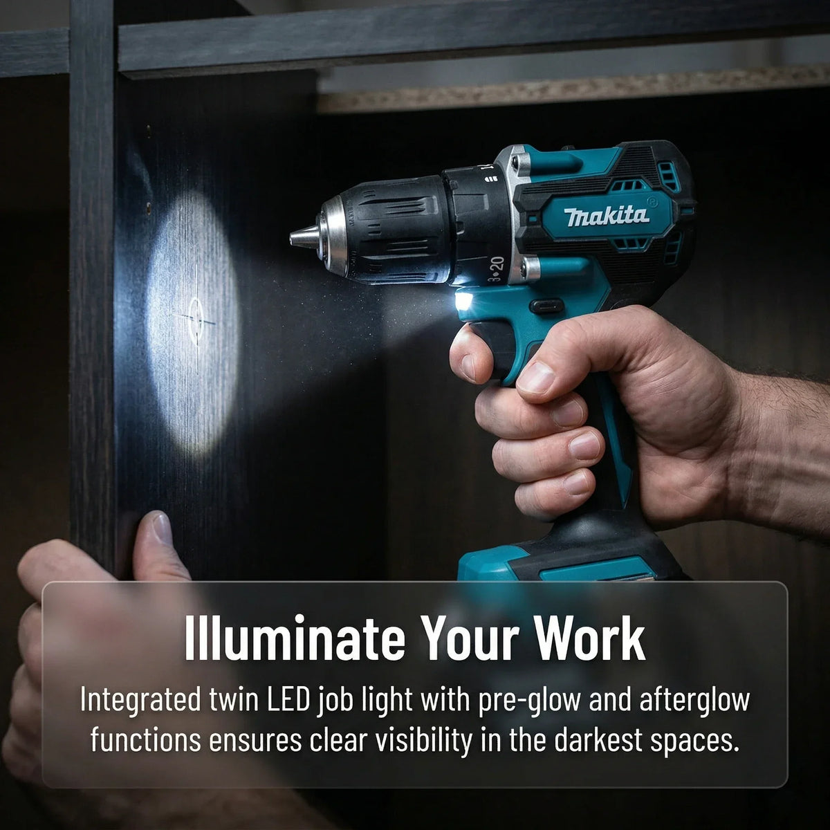 Makita DDF487 18V Lithium Brushless Drill Driver Hand Tool For Drilling Screw Work Compatible With Makita 18V Battery System