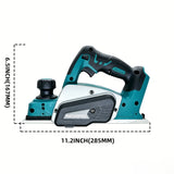 82mm Cordless Handheld Electric Planer 15000RPM Rechargeable Electric Wood Cutting DIY Furniture Tool For Makita 18V Battery