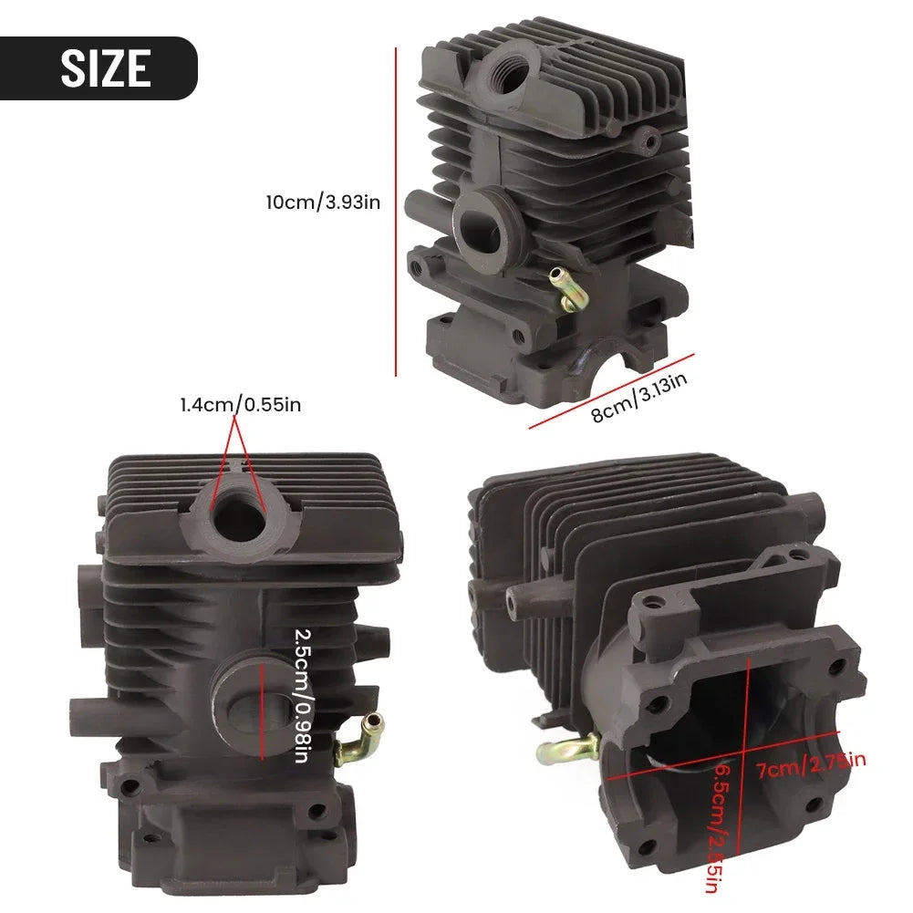 37mm Cylinder Piston Kit For Stihl MS192T MS192TC 020 1137 1201 1203 Piston Rings Assembly Durable