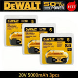 100% Genuine Dewalt 20V 6AH Battery, Rechargeable Lithium Ion Battery, Dewalt DCB200DCBL722/DCL050/DCF850Power Tool Replacement