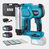 SEESII Electric Impact Nail Gun 1000pcs Nails/Staples Woodworking 2 in 1 Stapler Gun Electric Nail Gun DIY Tools 4.0Ah Battery