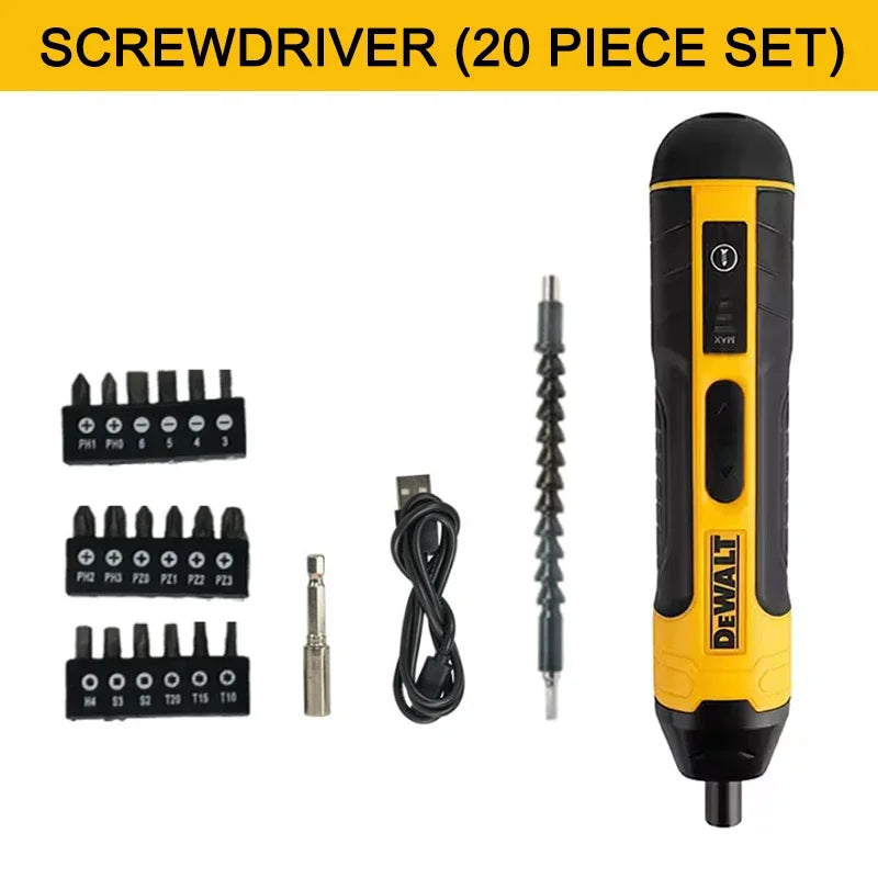 DEWALT Cordless Electric Screwdriver HT422 3.6V 5N.m Torque 1/4" Hex Chuck 1300mAh Li-ion Battery Rechargeable For HomeDIYRepair