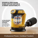 Cordless Random Orbital Sander 125mm Grinder Polishing Electric Grinding Power Tool For Makita/Dewalt/Milwaukee 18V Battery Pin