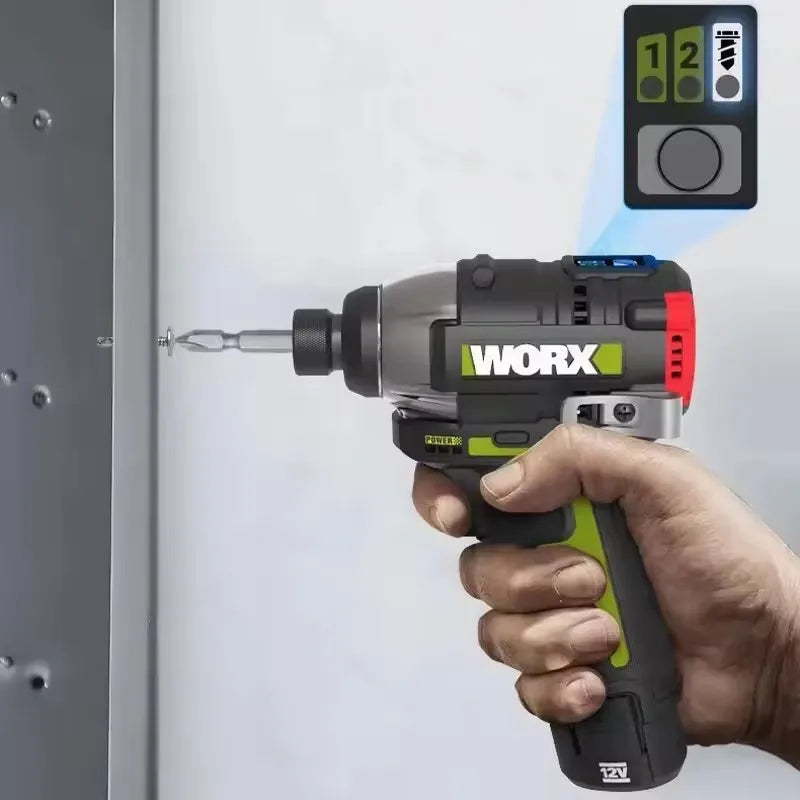 WORX WU132X WU132 Cordless Impact Screwdriver 320W 160Nm 12v 3600rpm Brushless Motor Adjust Torque Univeral Battery Power Tool