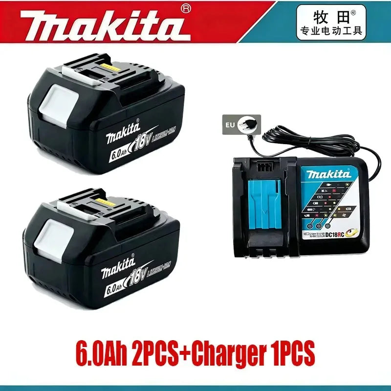 100% Original Makita Battery 18V Rechargeable Battery Replacing Makita BL1830BL1840BL1850BL1860B Power Tool Battery