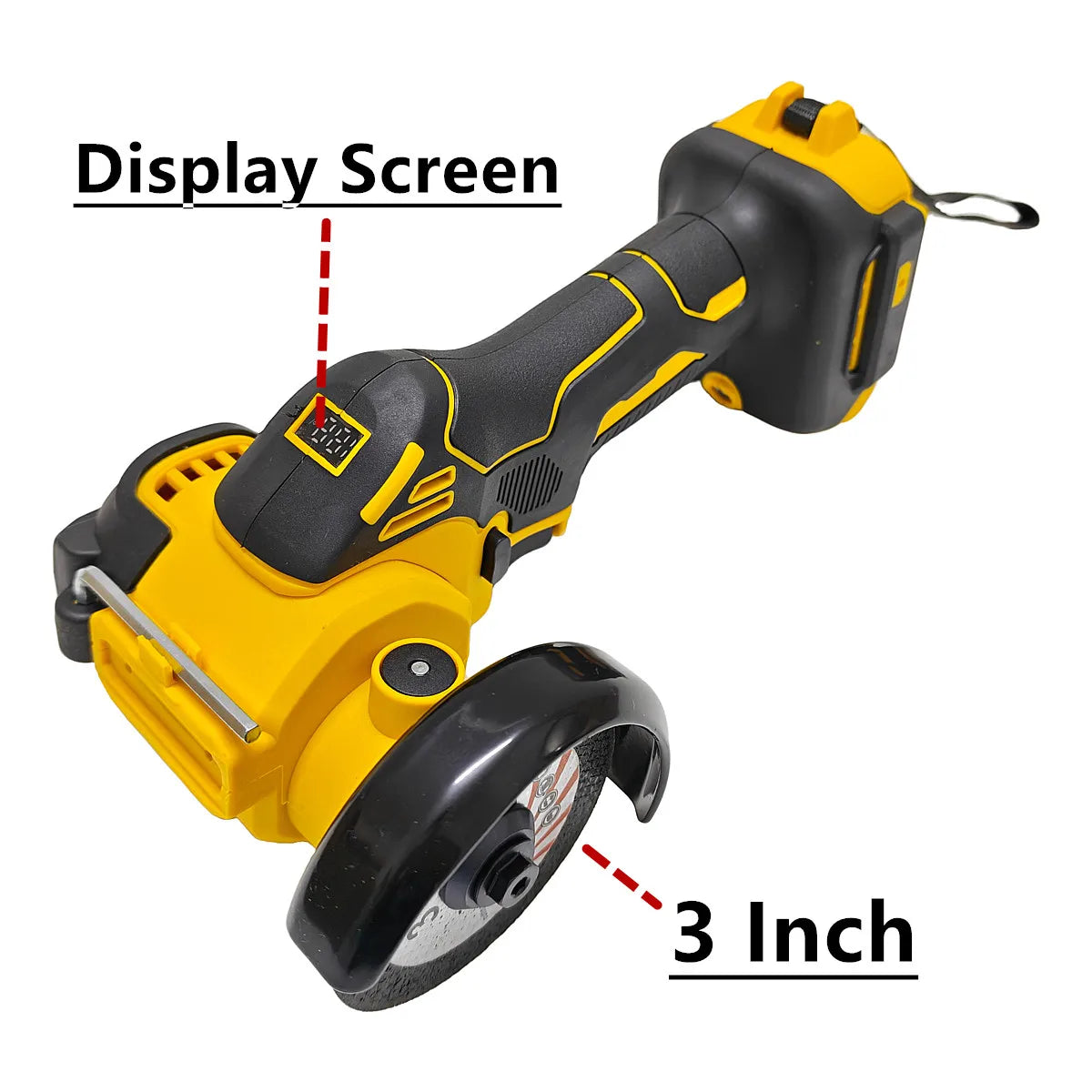 For DEWALT 20v18V Battery Upgraded Brushless Angle Grinder 3 Inch Electric CUT OFF Tool Cutting Polishing Grinding Machine