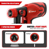 Professional Electric Spray Gun Household Rechargeable Cordless Automotive Paint Guns Power Tools For Milwaukee 18V Battery Pins
