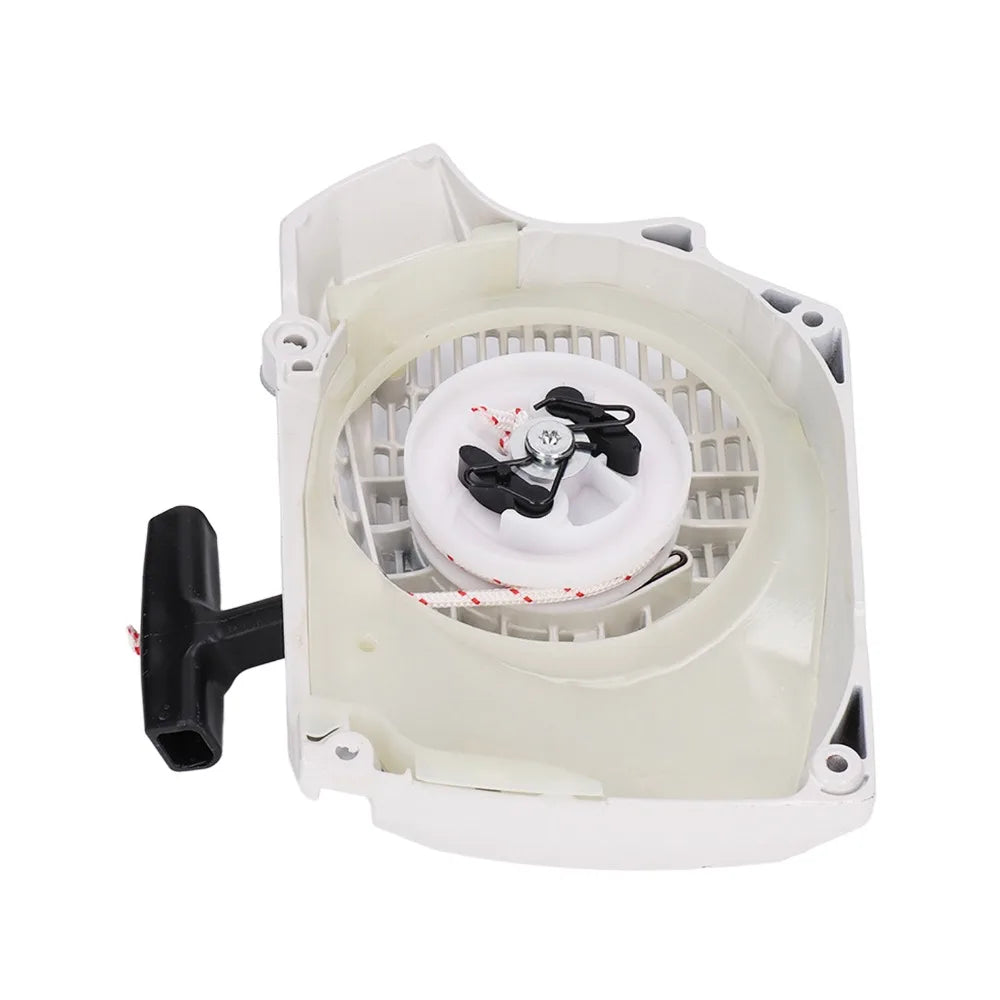 Plastic Recoil Starter Assembly Compact White Pull Starter Replacement Easy to Install Start Assembly for STIHL MS661 MS661C 、