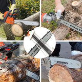 4.0/4.8mm 2-in-1 Manual Chainsaw File Chain Sharpener Whetstone Kits Suitable for Stihl