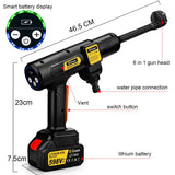 Gisam 200Bar Brushless Electric High Pressure Washer Gun 2Gear Power Home Car Washing Water Spray Gun for Makita 18V Battery Pin