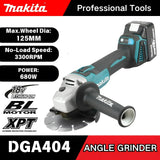 Makita DGA404 Brushless 125mm Wireless Angle Grinder Handheld Unit For Removing Rust From Steel Gates During Fence Restoration