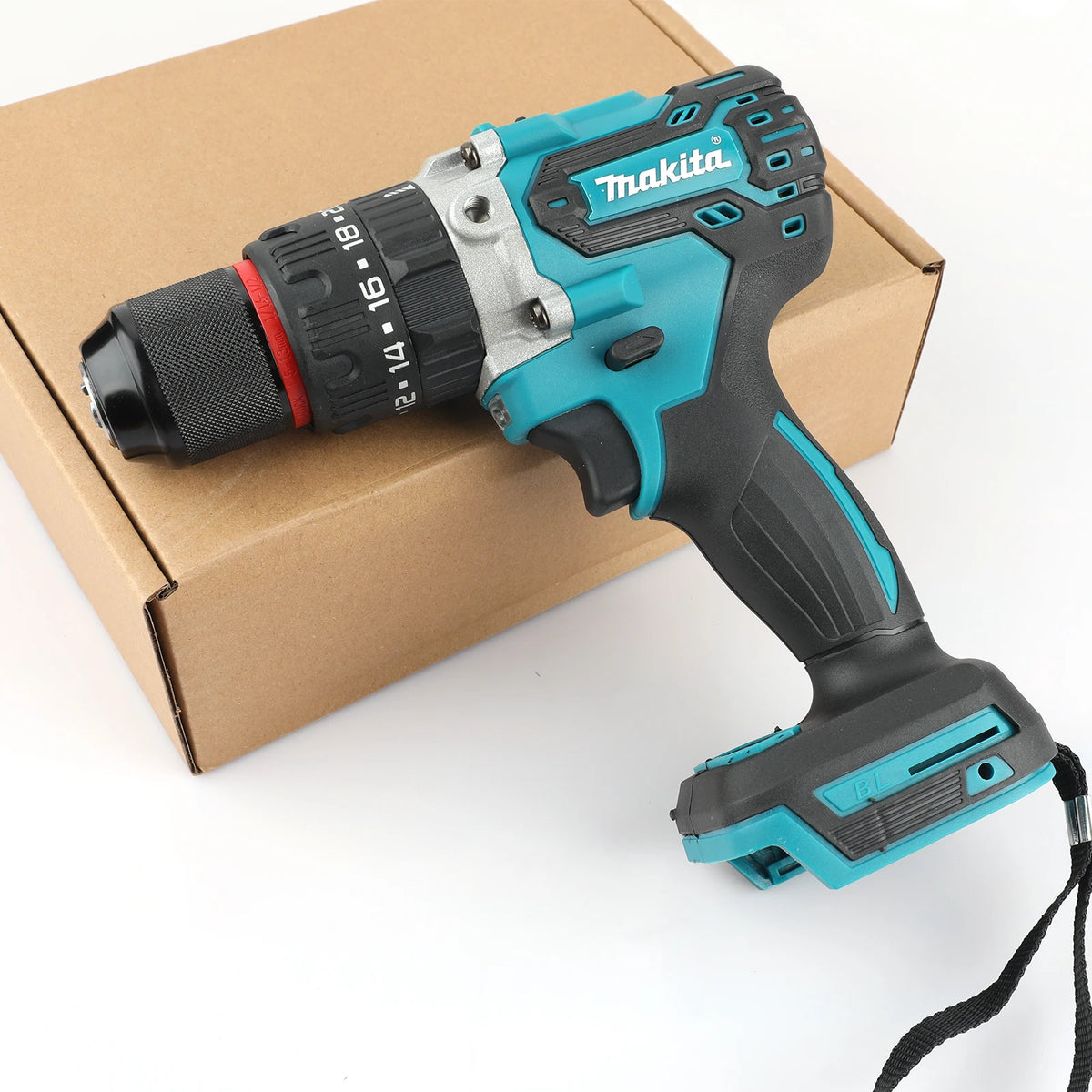 Makita DDF487 13mm Red and Black Cordless Brushless Household Impact Drill Driver Compact, High Torque Electric Screwdriver