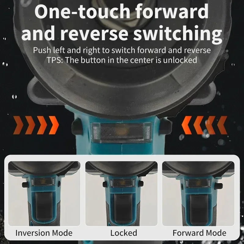 Makita DTW700 18V Cordless Impact Wrench Brushless Motor 700Nm 1000Nm Nut Busting 1/2 Inch 4 Speed with XPT and Auto Stop