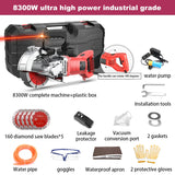 5800W Wall Slotting Machine Electric Wall Chaser Brick Groove Cutting Machine Steel Concrete Cutter Depth 42MM Width 42MM