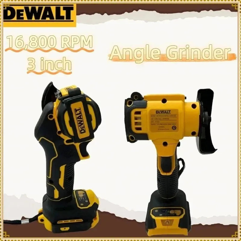 Cordless Mini Angle Grinder DEWALT 3 Inch Polishing Grinding Machine Electric Cutting Power Tool for 18V 20V Battery