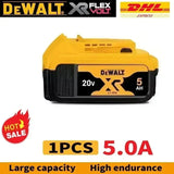 Original DeWalt 20V MAX 5Ah Battery and Charger Kit, DCB205 For Dewalt 20V Cordless Drill Impact Driver Work Light Battery