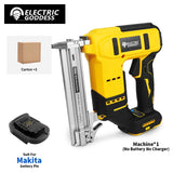 Electric Goddess Brushless Electric Nail Gun Cordless Brad Nail Gun Woodwork Nailing For Makita/Dewalt/Milwaukee 20V Battery Pin