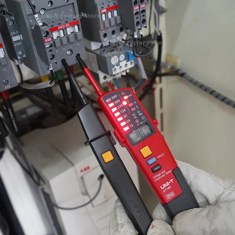 UNI-T UT15C UT18C UT18D Voltage Indicator Digital Voltmeter Volt Probe Voltage Meter Tester Phase Sequence Continuity Multimeter
