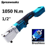 220/1050/1100N.M Cordless Ratchet Wrench 3/8'' 1/2'' Electric Driver Removal Screw Nut Power Tools For Makita 18V Battery