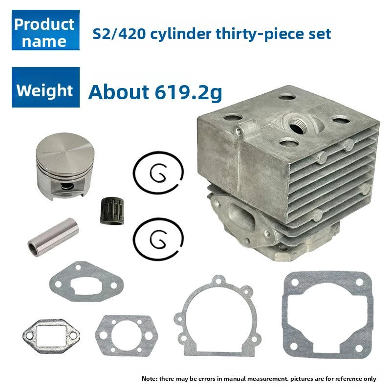 46mm Cylinder Piston Kit for STIHL BR380 BR400 BR420 SR420 Blower, Replace 4203 020 1201, 2 Stroke Engine Assembly