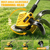 Electric Goddess Brushless Electric Lawn Mower Cordless Grass Trimmer Cutter Garden Power Tool For Dewalt 20V Battery Pins