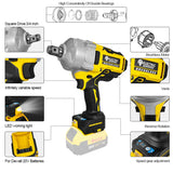 Electric Goddess 2200N.M Brushless Electric Impact Wrench 3/4inch Cordless Torque Wrench Car Repair Tools For Dewalt 20V Battery