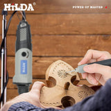 HILDA 400W Rotary Tool 6 Position Grinding Tools Mini Drill Electric Grinder Power Tools Variable Speed Mini Grinding Machine