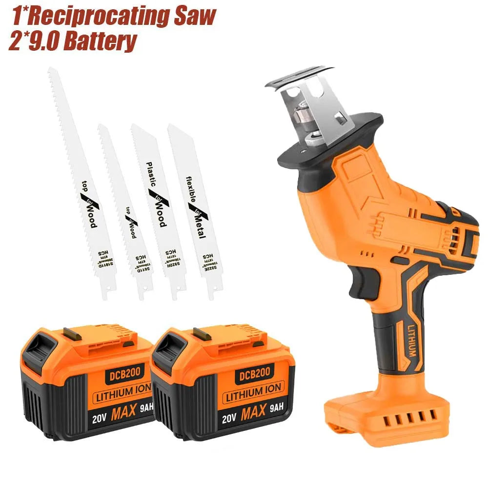 Cordless Reciprocating Saw For DEWALT DCB200 18V Battery Portable Electric Saw Wood Metal PVC Pipe Cutting Bandsaw Power Tool