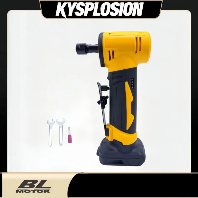Brushless Cordless Right Angle Die Grinder 4-Speed Adjustable Power tool for Dewalt 20V Battery