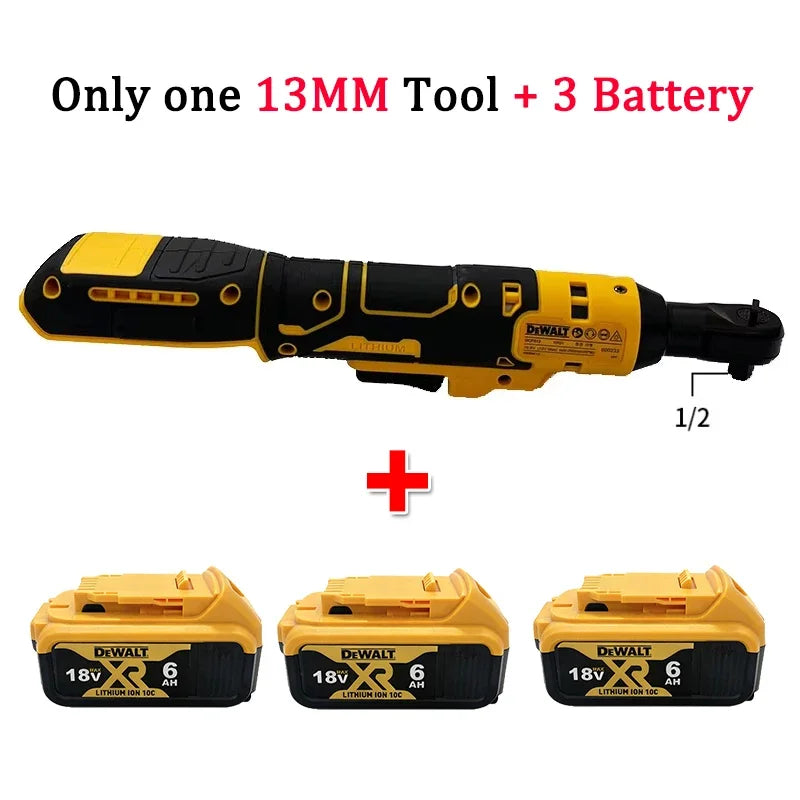 Dewalt DCF512 10mm13mm Inch Brushless Ratchet Right Angle Wrench LED Cordless Driver Variable Speed Power Wrench 20V Power Tool