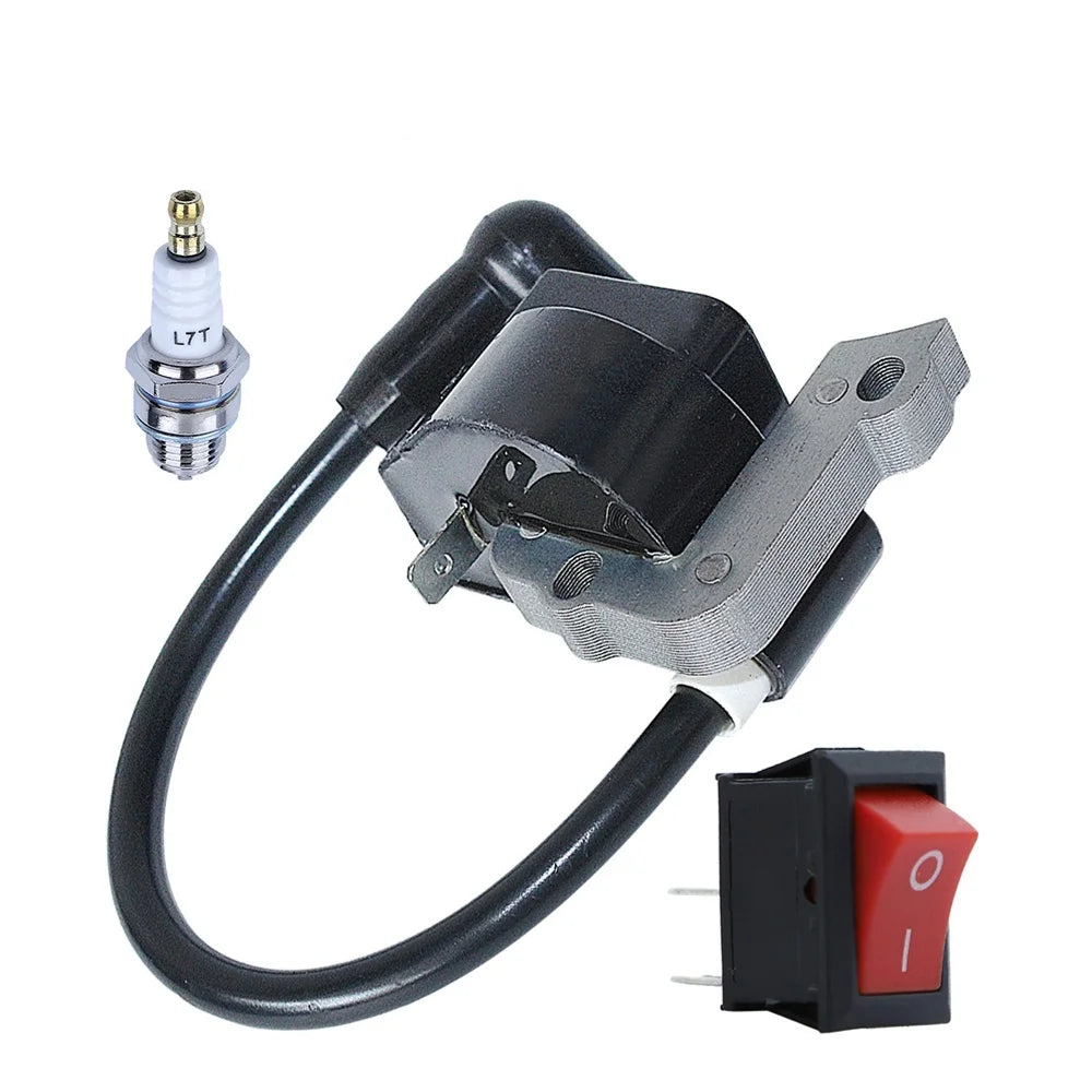 For Stihl FS38 FS55 FC55 FS45 FS46 KM55 HS45 Ignition Coil Module Replaces 41404001308 Spark Plug Universal Switch