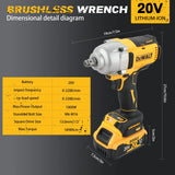 2025 DEWALT DCF900 1/2" High Torque Brushless Impact Wrench 20V Cordless for Auto Repair Industrial Use