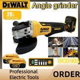 DEWALT DCG405 125mm Flat Head Angle Grinder, 18V Lithium Battery Brushless Bare Machine Cutting Power Tool